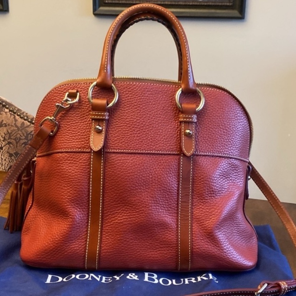 Dooney & Bourke Aubrey Leather Satchel - Picture 14 of 14